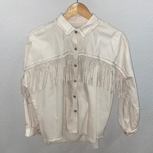ZARA WESTERN INSPIRED BUTTON DOWN
